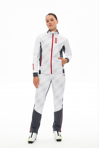 Разминочная куртка Bivium "Баланс 3.0" WMN Белый/графит