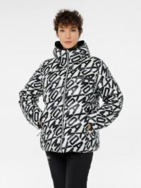 Куртка пуховая MOAX Club Team Logo жен. (черный принт)