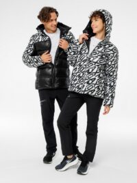 Куртка пуховая MOAX Club Team Logo жен. (черный принт)