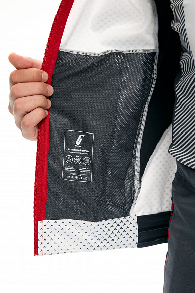 Разминочная куртка Bivium "Баланс 3.0" MEN Белый/графит