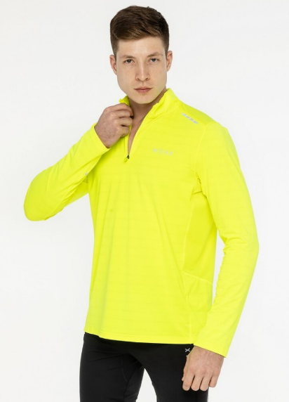 Футболка MOAX FLAME MEN длинный рукав на молнии(лимонный)MX114631-50000