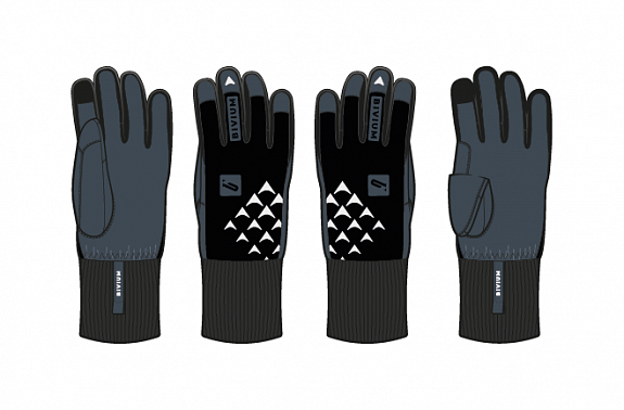 Перчатки Bivium Ski черные