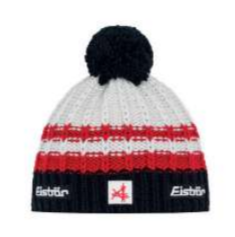 Шапка EISBAR Kova Pompon MU SA син/бел/красн 33154-309