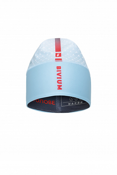 Шапка гоночная Bivium "Энергия 3.0" белый/красный/голубой