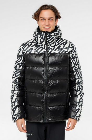 Куртка пуховая MOAX Club Team Logo муж. (черный принт)