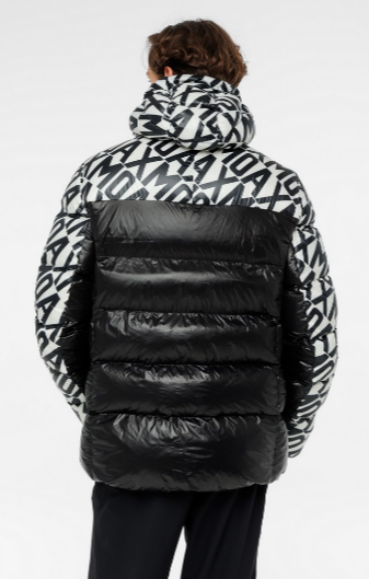 Куртка пуховая MOAX Club Team Logo муж. (черный принт)