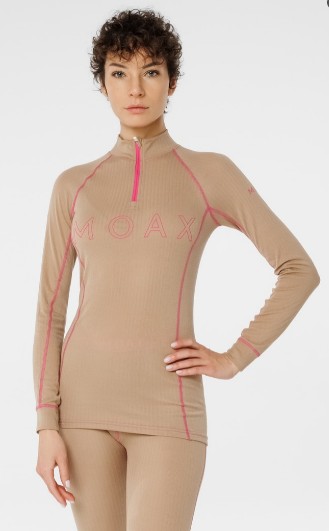 Термофутболка MOAX RACE LS WMN бежевый MX114040-94610