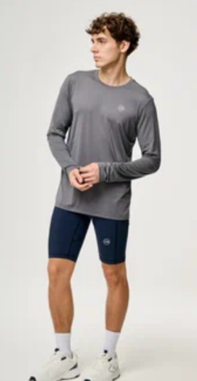 Лонгслив DE стальной/серый