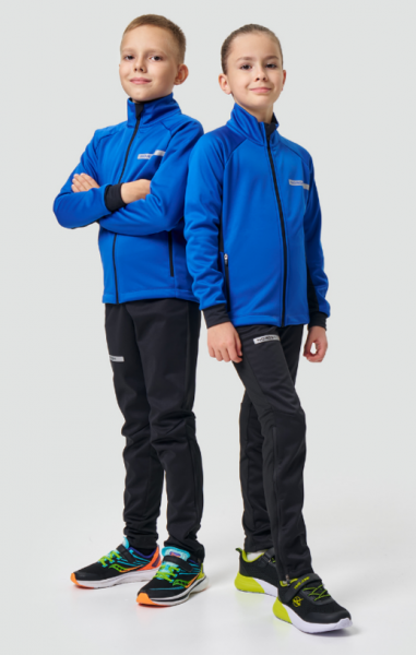 Тренировочная кофта Nordski Core True Blue/Black JR NSJ667898