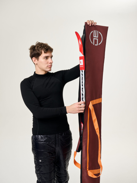 Чехол DE бордово/оранжевый для 1 пары (195 см)