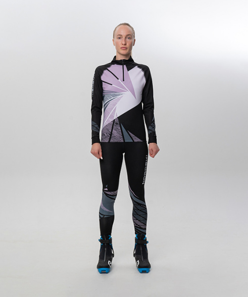 Комб. гоночный Nordski Heat Black/Lavender жен.NSW677106