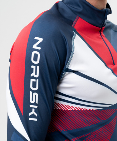 Комб. гоночный Nordski Heat Blue/red муж.NSV677987