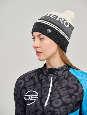 Шапка DE Sentierо, бел/сер