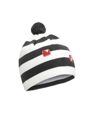 Шапка Bivium "Apex" полосатая (белый/графит)