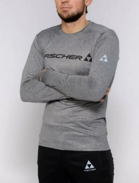 Футболка Fischer Logo Long (сер. меланж) GR8222-950