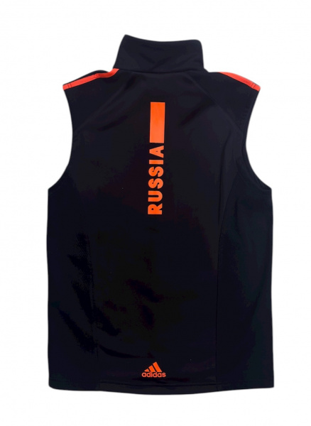 Жилет разминочный Adidas Black/Orange