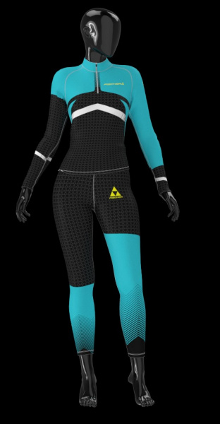 Комбинезон Fischer Nordic чер/бир JR GR8236-104