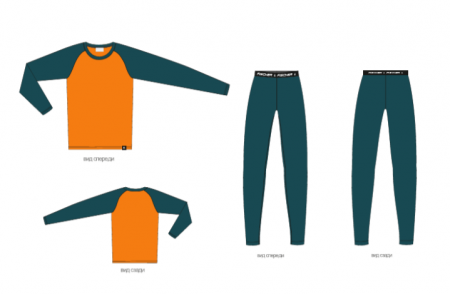 Комплект термобелья FISCHER WARM JR GR8280-430 син/оранж