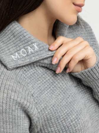 Свитер Moax Komi унисекс (серый меланж)