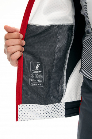 Разминочная куртка Bivium "Баланс 3.0" MEN Белый/графит