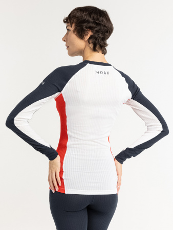 Термофутболка MOAX RACE LS WMN т/син/красный MX114030-75120