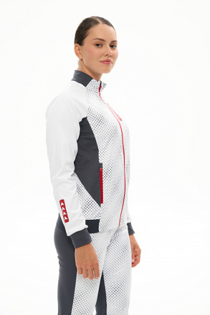 Разминочная куртка Bivium "Баланс 3.0" WMN Белый/графит