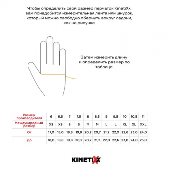 Перчатки KINETIXX Eike 2.0 (черный) 7023-320-22