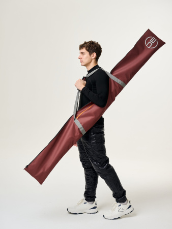 Чехол DE бордово/серый для 1 пары (195 см)