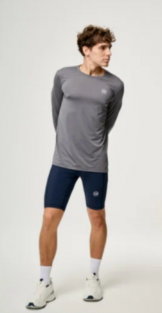 Лонгслив DE стальной/серый