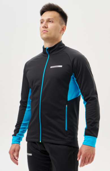 Разминочная кофта Nordski Core Black/Breeze NSM657058