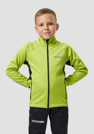 Тренировочная кофта Nordski Core Lime/Black JR NSJ667180