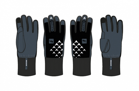 Перчатки Bivium Ski черные