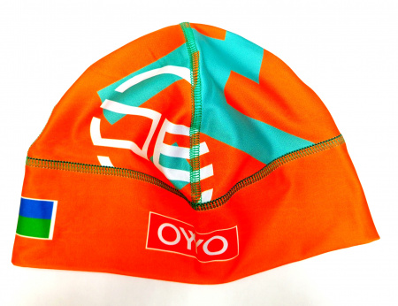Шапка гоночная DE " Югра" лого оранжевая
