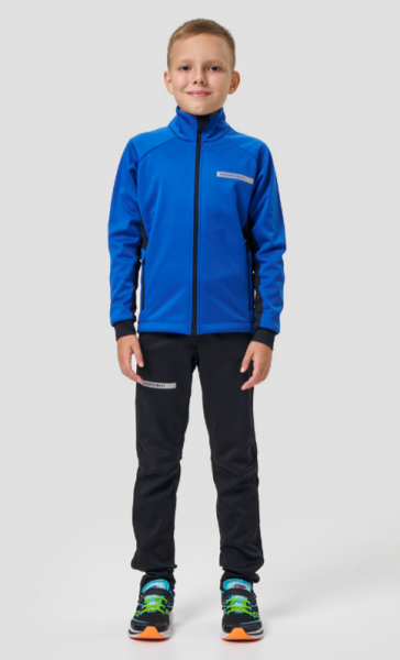 Тренировочная кофта Nordski Core True Blue/Black JR NSJ667898