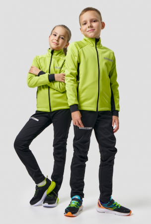 Тренировочная кофта Nordski Core Lime/Black JR NSJ667180