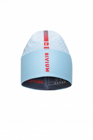 Шапка гоночная Bivium "Энергия 3.0" белый/красный/голубой