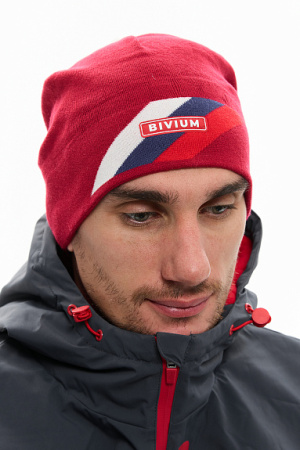 Шапка Bivium "Apex" RUS красная