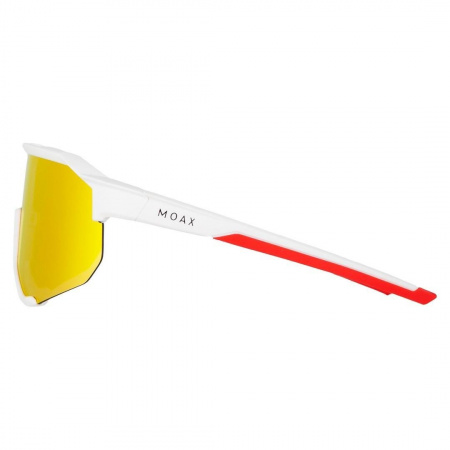 Очки MOAX TAPER бел/красн (3 желт/оранж OS) 1 линз.