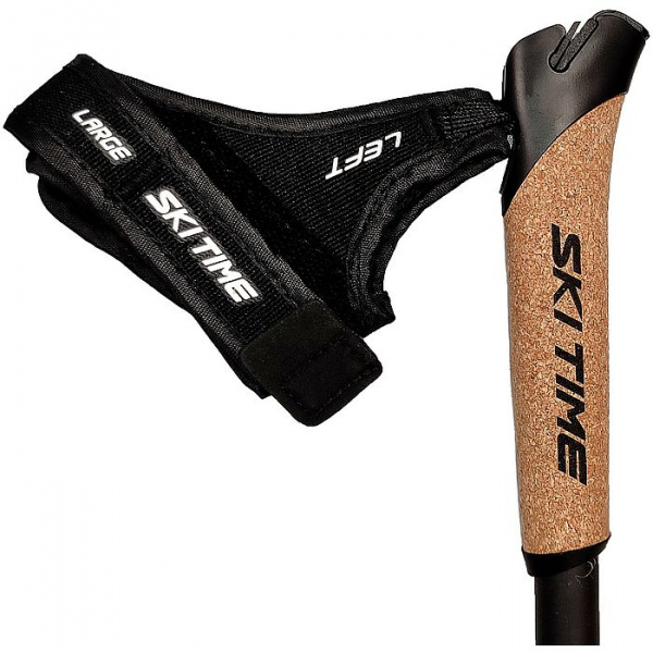 Палки лыжные SKI TIME SPHERE черно-красные (разбор)