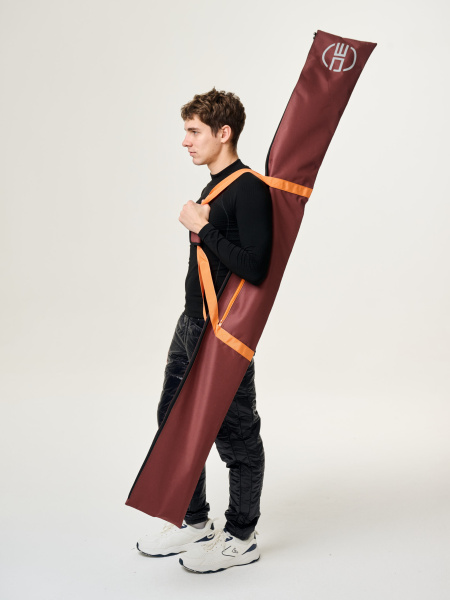 Чехол DE бордово/оранжевый для 1 пары (195 см)