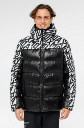 Куртка пуховая MOAX Club Team Logo муж. (черный принт)