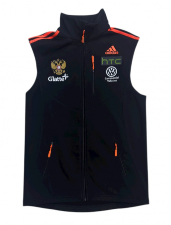 Жилет разминочный Adidas Black/Orange