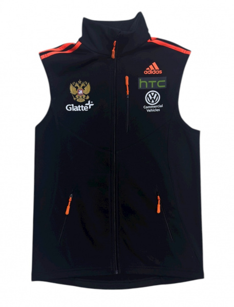Жилет разминочный Adidas Black/Orange