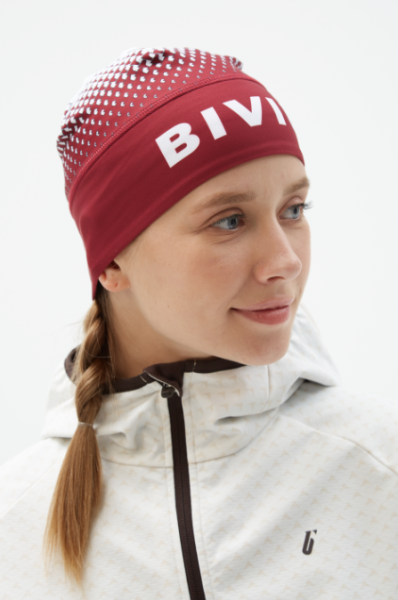 Шапка гоночная Bivium "Энергия 2.0" бордо/белая