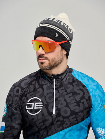 Шапка DE Sentierо, бел/сер