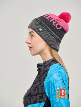 Шапка DE Sentierо, роз/сер