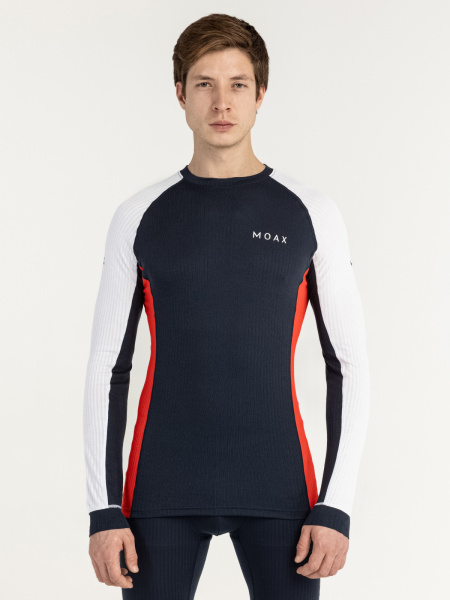 Термофутболка MOAX RACE LS Men т/син/красный MX114031-75120