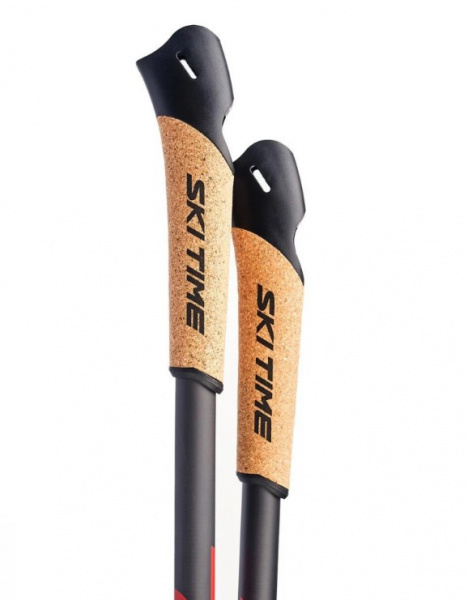 Палки лыжные SKI TIME RACE красн.