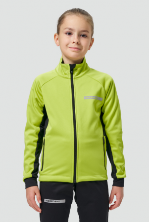 Тренировочная кофта Nordski Core Lime/Black JR NSJ667180