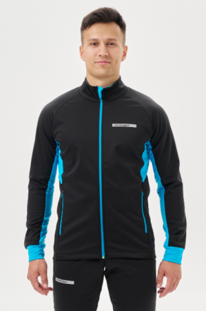 Разминочная кофта Nordski Core Black/Breeze NSM657058